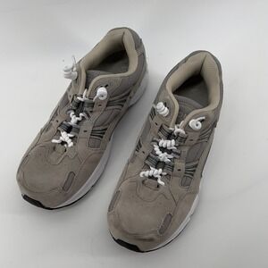 Vionic Men 8.5 23 Walk‎ Sneaker Grey Suede Arch Support Comfort Orthotic Walking